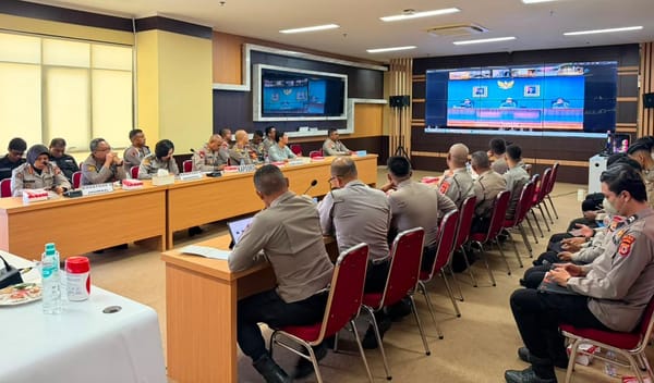 POLRI PERKUAT KESIAPSIAGAAN HADAPI BENCANA (AMAN NUSA II 2026), MELALUI LATIHAN OLAH STRATEGI.