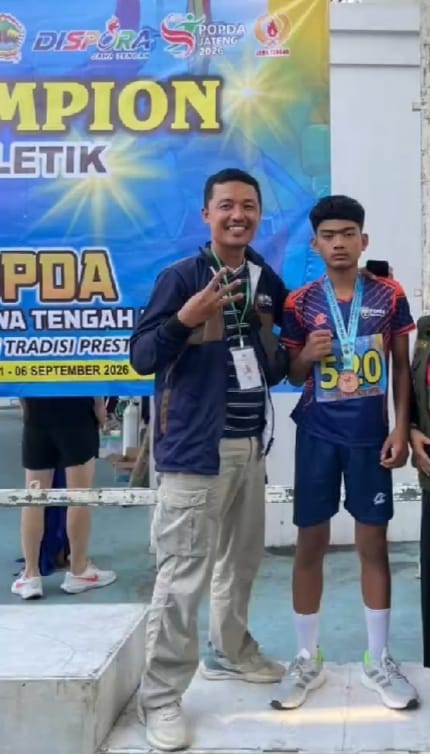 Atletik Rembang Sumbang Medali Perunggu di Popda Jateng 2026