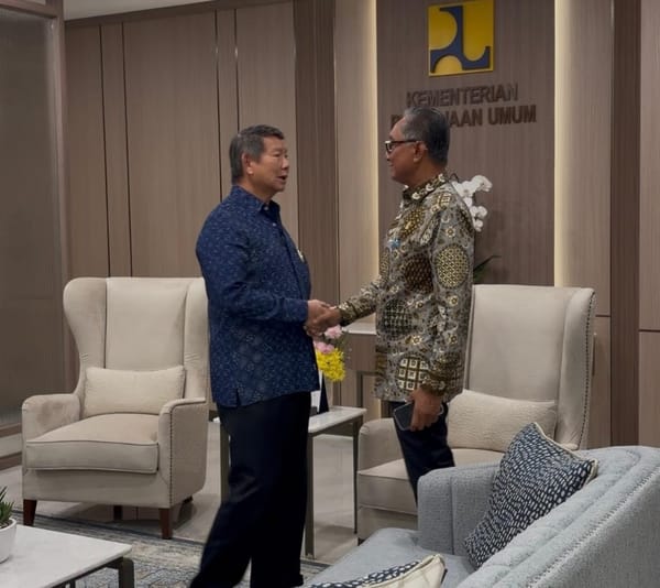Menteri PU Terima Wejangan Utusan Khusus Presiden Tentang  Infrastruktur Berbasis Lingkungan