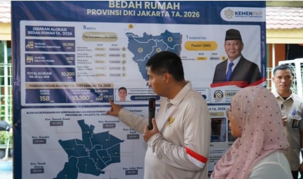Menteri PKP Memastikan Bedah Rumah di Petamburan Jakpus Tepat Sasaran