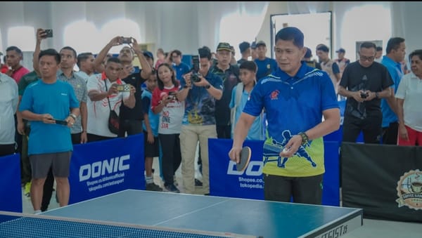 Kodam XV Pattimura Gelar Turnamen Tenis Meja Piala Panglima TNI
