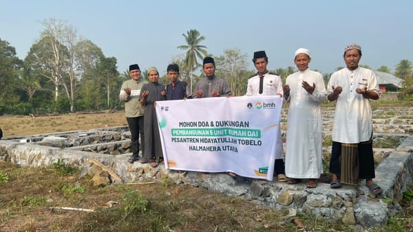 BMH Bangun 5 Unit Rumah Da'i Pesantren Hidayatullah di Tobelo Halmahera Utara