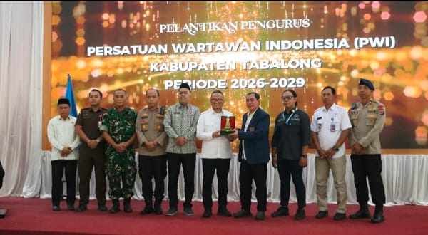 Wakapolres Tabalong Hadiri Pelantikan Pengurus PWI Periode 2026–2029