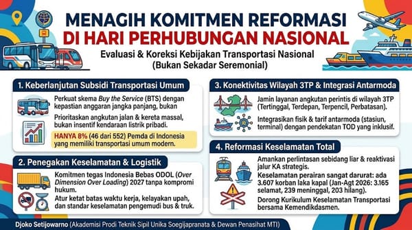 Harhubnas 2026 Momentum Evaluasi; Subsidi, Keselamatan dan Konektivitas Transportasi