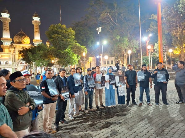 Wartawan Malang Raya Berkumpul, Doa Mengiringi Pencarian Lima Jurnalis yang Hilang