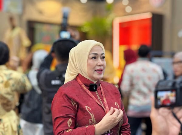 Ketua Dekranasda Tanah Datar Lise Vebrina Hadiri Kriyanusa 2026 di JICC Jakarta