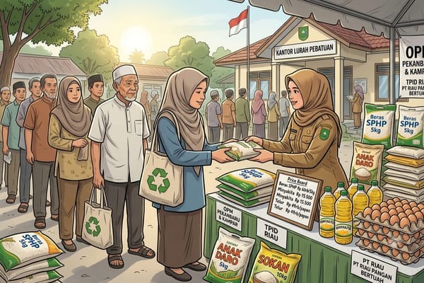 Tersebar di Dua Daerah, Lima Lokasi Operasi Pasar Murah Pemprov Riau