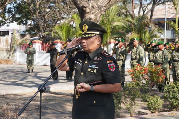 Rombongan Kodim 1425 Jeneponto Ziarah ke TMP Turatea di HUT ke - 81 TNI