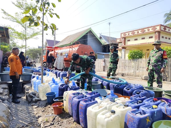 Hadiah Kodim 1425 Jeneponto Untuk Warga di HUT TNI 81 Menyalurkan Air Bersih