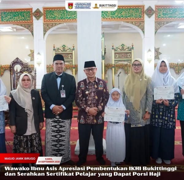 Wawako Ibnu Asis Apresiasi Pembentukan IKHI Bukittinggi