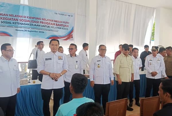 Ketua MPR Tinjau KNMP di Desa Cemaga Utara Kabupaten Natuna
