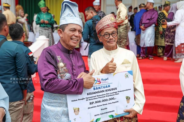 Pemkot Tanjungpinang Terima Bantuan Keuangan Khusus dari Pemprov Kepri