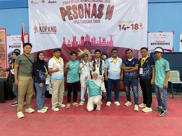 Atlet Special Olympics Kab Bogor  Hantarkan Jabar Juara Umum Pesonas II Di NTT