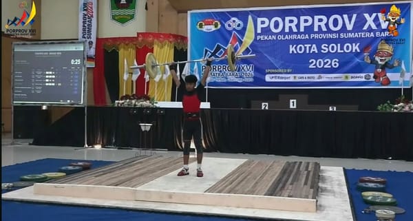 Angkat Besi Porprov XVI Sumbar Mulai Dipertandingkan, 93 Atlet Berebut Medali di Kota Solok