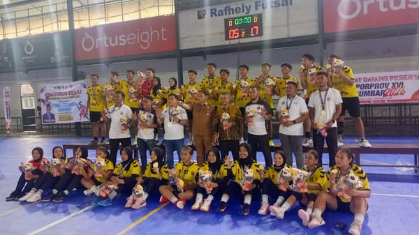 Tim Bola Tangan Kota Padang Sukses Sumbangkan Dua Emas, Bidik Lima Nomor Berikutnya