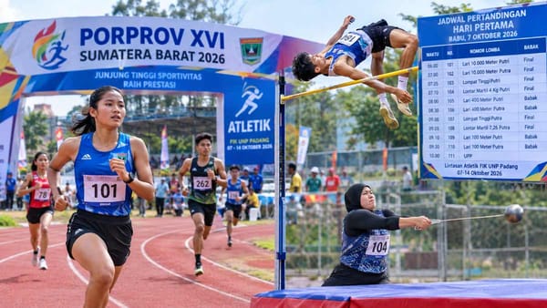 Hari Pertama Cabor Atletik Porprov XVI Sumbar, Sajikan 10 Nomor Perlombaan