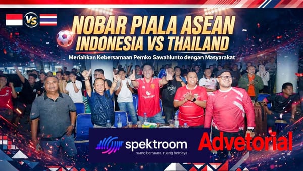 Nobar Piala ASEAN Indonesia vs Thailand, Meriahkan Kebersamaan Pemko Sawahlunto dengan Masyarakat