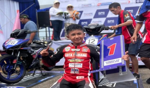 Pembalap Termuda Porprov XVI Sumbar Isan Adianda, Langsung Borong Tiga Medali