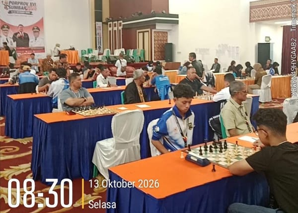 Sijunjung Juara Umum Cabor Catur Porprov XVI Sumbar 2026