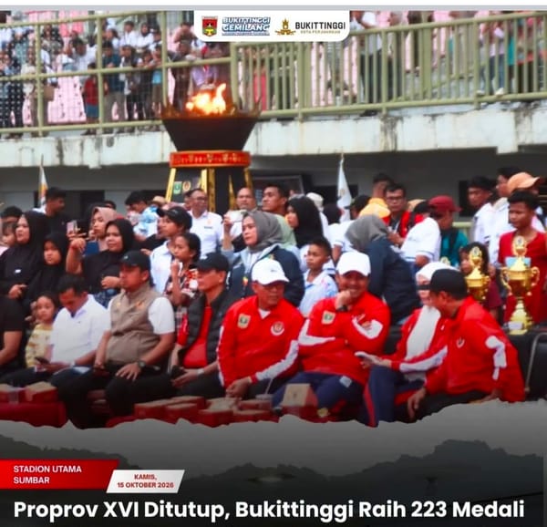Proprov XVI Sumbar 2026 Ditutup, Bukittinggi Raih 223 Medali