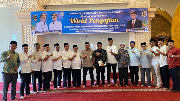 Perkuat Spiritual dan Akhlak ASN, Pemkab Pasaman Barat Gelar Wirid Pengajian