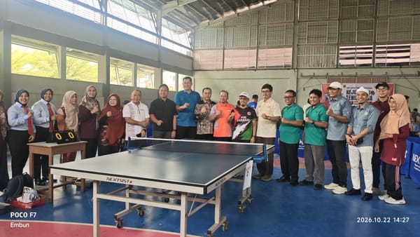 Kejurprov Tenis Meja Sumbar, Bidik Bibit Atlet Pelajar dan Sumbang Emas di PON 2028