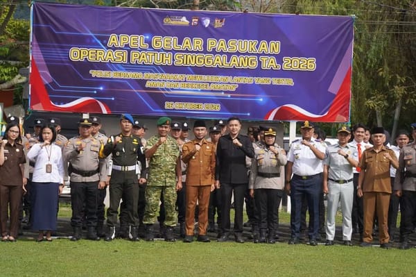 Pimpin Apel Operasi Patuh Singgalang 2026, Wawako Allex: Keselamatan Jadi Prioritas