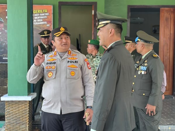 HUT TNI ke-81, Kapolres Didid Imawan Pimpin Silaturrahmi ke Kodim 1415 Selayar