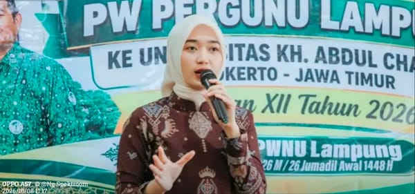 Wagub Jihan Lepas Peraih Beasiswa PW Pergunu Lampung ke Universitas KH Abdul Chalim