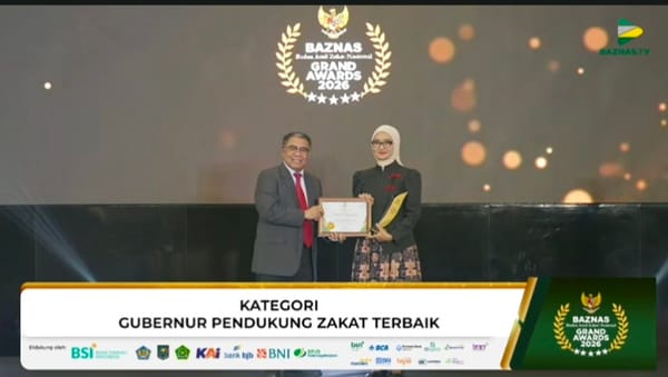 Gubernur Lampung Terima Penghargaan Sebagai Kepala Daerah Pendukung Zakat Terbaik