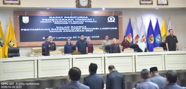 Wagub Jihan Sampaikan Raperda APBD TA 2027, Rencana Pendapatan Dipatok 7,22 Triliun dan Belanja 6,93 Triliun