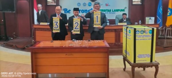 Senat Unila Tetapkan Tiga Calon Rektor Periode 2027–2031, Lanjut Ke Tahap Pemilihan