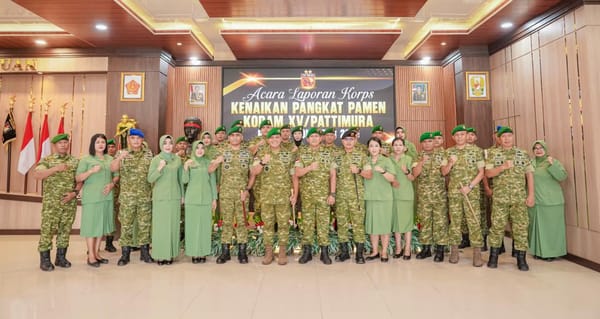 31 perwira Naik pangkat,Pangdam XV Pattimura: Perwira Tingkatkan Kualitas Diri dan Pengabdian