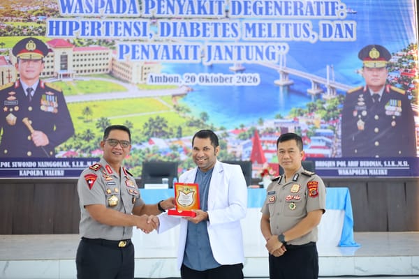 Kapolda Maluku Waspadai Penyakit Degeneratif, Kesehatan Personel Dipertaruhkan dalam Pelayanan Publik