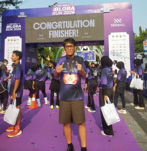 Usia Hanyalah Angka, Yakub Tuntaskan 5K Blora Run Dalam 42 Menit