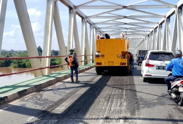 Jembatan Panjang Sungai Kapuas  Dilakukan  Preservasi