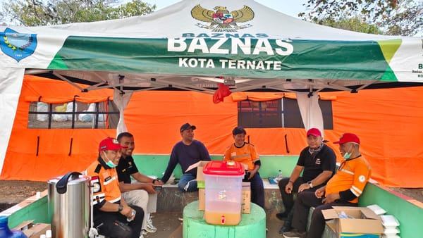 BAZNAS Ternate Buka Pos Logistik Ringan Dukung Tanggap Darurat Kebakaran TPA Takome