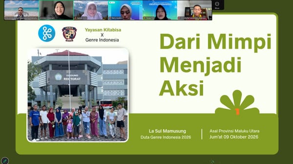 Masuk Top 12 Inovasi Terbaik Duta GenRe Indonesia 2026 Asal Malut Ikut Presentasi Program Perebutkan Pendanaan Kita bisa