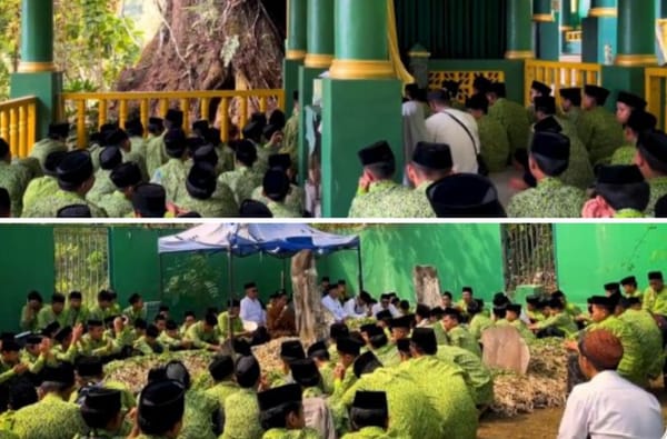 Sambut Hari Santri Nasional, Ponpes Darul Falah Ternate Lakukan Ziarah Kubro ke Makam Auliya