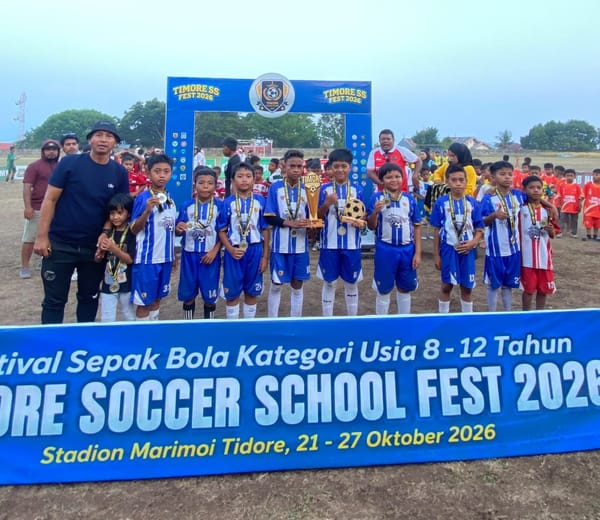SSB Mutiara Muda Runner-up Festival Timore Soccer School Fest 2026 Kategori Usia 10 Tahun