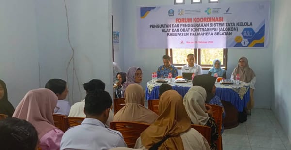 Perwakilan Kemendukbangga/ BKKBN Malut Bersama Mitra Perkuat Tata Kelola Alokon di Halmahera Selatan