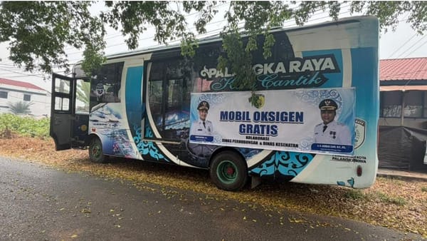 Mobil Oksigen Jangkau Warga di Wilayah Terluar Palangka Raya