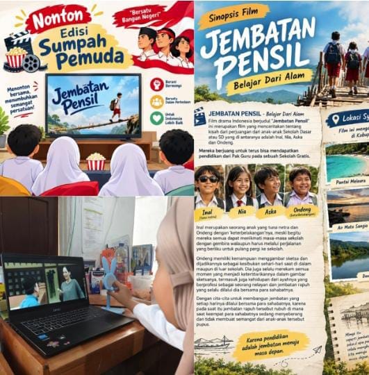 Dari Rumah, Murid MI Terpadu Berkah Belajar Arti Perjuangan Lewat Jembatan Pensil