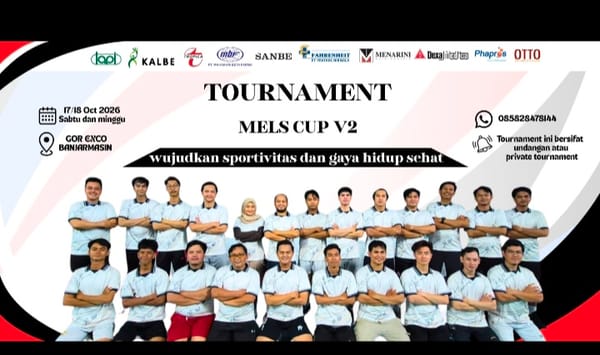 Mel's Cup V2 Siap Digelar 17–18 Oktober 2026 di GOR Ekso Banjarmasin