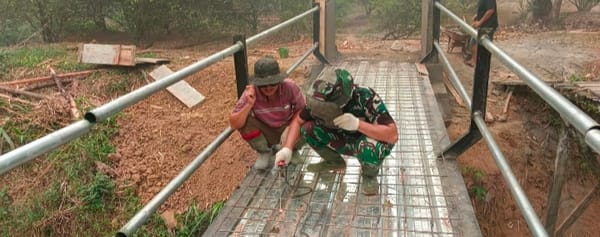 Proyek Jembatan Garuda Terus Dikebut, Pemasangan Lantai dan Pagar Mulai Dikerjakan