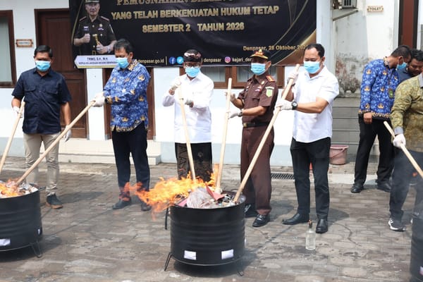 Pemkot Denpasar Dukung Pemusnahan Barang Bukti untuk Keamanan dan Ketertiban Masyarakat