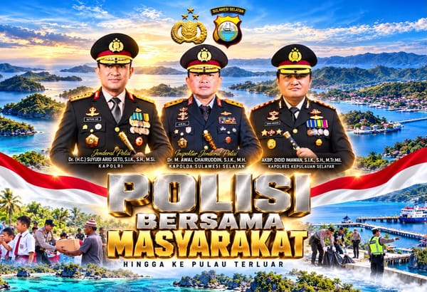 Polres Kepulauan Selayar Siap Jalankan Kebijakan Kapolri, " Polisi Bersama Masyarakat "