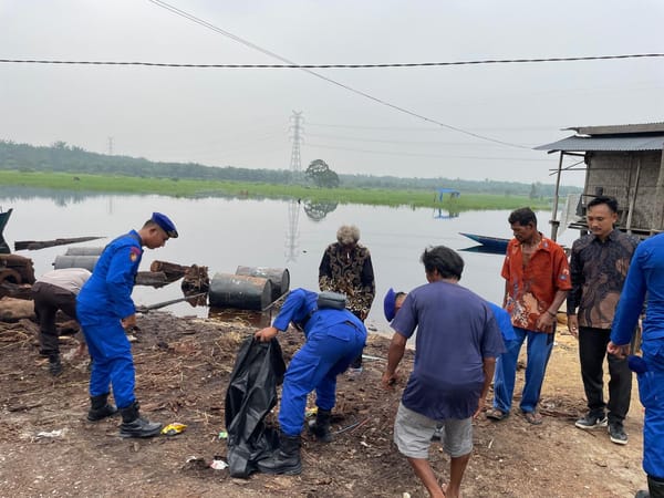 Satpolairud Polres Bengkalis Hadir Dibantaran Sungai, Gelar Sambang Nusa Hingga Klinik Terapung