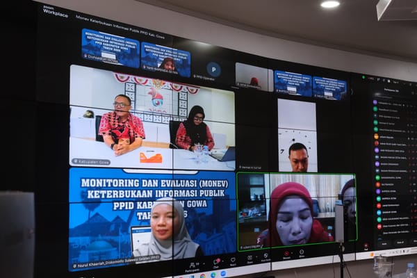 Tingkatkan Pelayanan Informasi Publik, Pemkab Gowa Lakukan Evaluasi Kinerja PPID