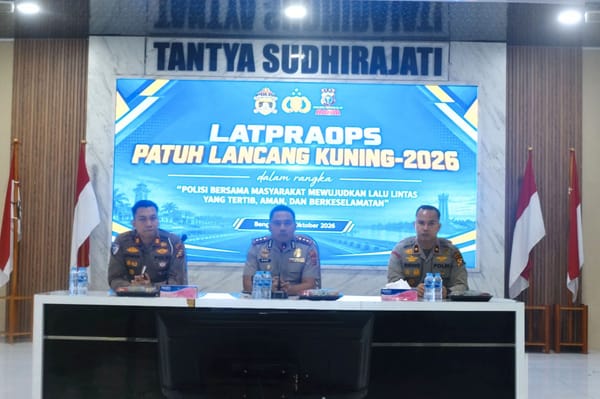 Polres Bengkalis Gelar Latpraops Patuh Lancang Kuning 2026, Tekan Angka Pelanggaran Lalu Lintas